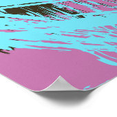 Levendige penseelstroom poster (Hoek)