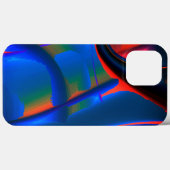Levendige perzikbedekking bebouwde digitale verfve Case-Mate iPhone case (Achterkant (horizontaal))