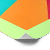 Levendige PET-bril ontwerp Poster (Hoek)