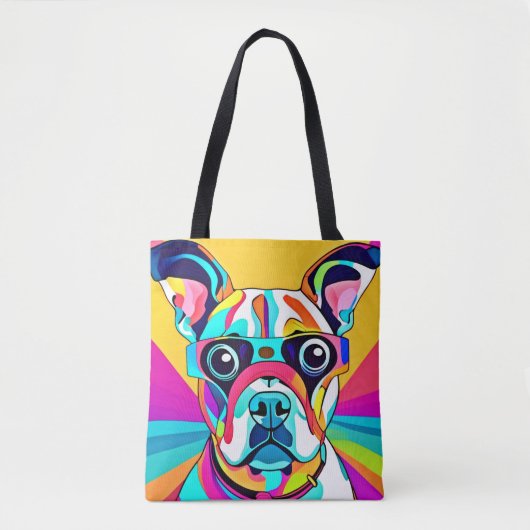 Levendige PET-bril ontwerp Tote Bag (Voorkant)