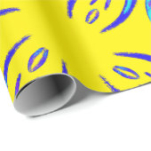 Levendige Petals, Paarse, roze, blauw en geel Cadeaupapier (Rol Hoek)