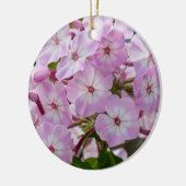 Levendige Phlox Bloei Botanische Bloem Keramisch Ornament (Links)