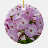 Levendige Phlox Bloei Botanische Bloem Keramisch Ornament (Achterkant)