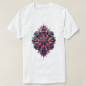Levendige Phoenix Burst geometrisch T-shirt (Design voorkant)