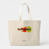Levendige Pickle Boss Graphic Persoonlijk Grote Tote Bag (Achterkant)