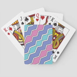 Levendige pieken ZigZag Pokerkaarten