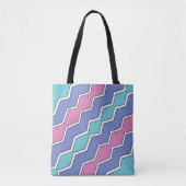 Levendige pieken ZigZag Tote Bag (Voorkant)