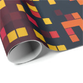 Levendige Pixel Explosion Art Cadeaupapier (Rol Hoek)