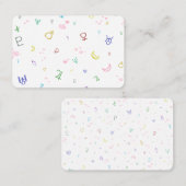 Levendige planeten visitekaartje (Voorkant / Achterkant)