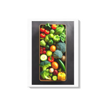 Levendige plantaardige kunst uitgerekt canvas Prin