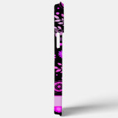 Levendige Plezier Paarse Abstracte Bloemen Modern  Case-Mate iPhone Case (Achterkant / Rechts)