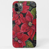 Levendige poinsettia in de Waterverf Case-Mate iPhone Case (Achterkant)