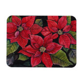 Levendige poinsettia in de Waterverf Magneet (Horizontaal)