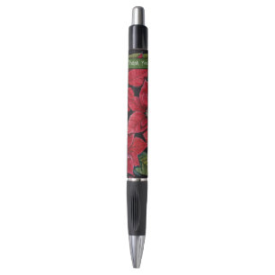 Levendige poinsettia in de Waterverf Pen