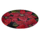 Levendige poinsettia in de Waterverf Snijplank (Hoek)