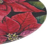 Levendige poinsettia in de Waterverf Snijplank (Hoek)