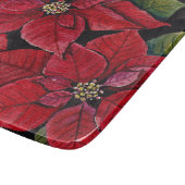 Levendige poinsettia in de Waterverf Snijplank (Hoek)