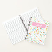 Levendige Polka Dot Spiral Notitieboek (Binnen)