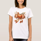 Levendige Pompoen Boog Thanksgiving Tshirt (Voorkant)