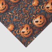 Levendige pompoen met Halloween-thema Tissuepapier (Detail)