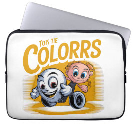 Levendige Pop Art Cartoon Laptophoes Laptop Sleeve