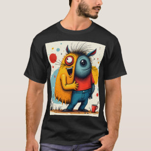 Levendige Pop Art Chaos Crazy Grafische T-Shirt