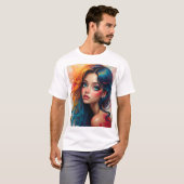 Levendige Pop Art Chaos - Grappig Grafisch T-Shirt (Voorkant volledig)