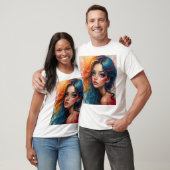 Levendige Pop Art Chaos - Grappig Grafisch T-Shirt (Unisex)