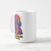 Levendige Pop Art Engelse Cocker Spaniel Koffiemok (Voorkant links)