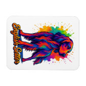 Levendige Pop Art Engelse Setter Hond Magneet (Horizontaal)