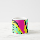 Levendige Pop Art Espresso Kop (Voorkant)