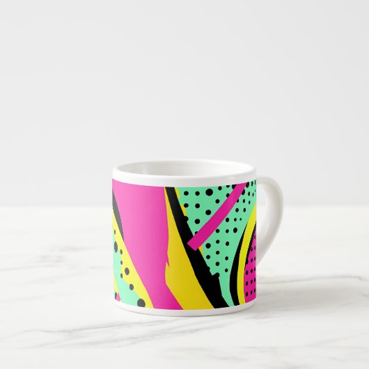 Levendige Pop Art Espresso Kop (Voorkant rechts)