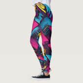 Levendige Pop Art Leggings met gedurfde kleuren Le (Links)