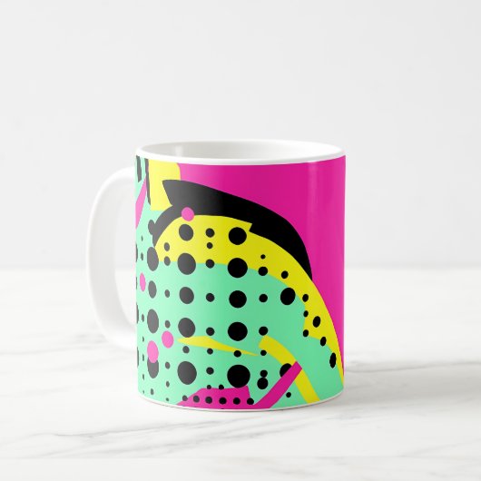 Levendige Pop Art Mok (Voorkant links)
