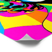 Levendige Pop Art Portrait Poster (Hoek)