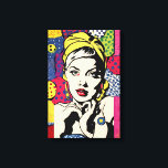 Levendige Pop Art Portrait Retro Wall Art Canvas Afdruk<br><div class="desc">Verhoog uw ruimte met dit levendige pop-kunstportret, een verbluffende mix van retro-design en moderne flair. Dit AI-gegenereerde uitgerekt doek is een perfecte aanvulling op elk huis of kantoor-decor en brengt gedurfde kleuren en een levendige compositie aan uw muren. Ideaal voor liefhebbers van pop cultuur en hedendaagse kunst, dit stuk is...</div>