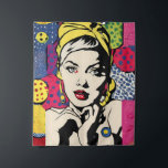 Levendige Pop Art Portrait Retro Wall Art Wandkleed<br><div class="desc">Verhoog uw ruimte met dit levendige pop-kunstportret, een verbluffende mix van retro-design en moderne flair. Dit door AI gegenereerde wandwandtapijt is een perfecte aanvulling op elk huis of kantoor-decor en brengt gedurfde kleuren en een levendige compositie aan uw muren. Ideaal voor liefhebbers van pop cultuur en hedendaagse kunst, dit stuk...</div>