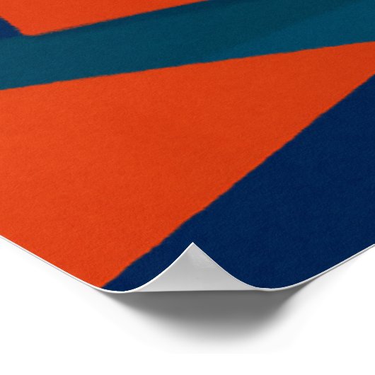 Levendige Pop Art Sphinx Poster (Hoek)