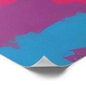 Levendige Pop Art Statue of Liberty Poster Wall Ar (Hoek)