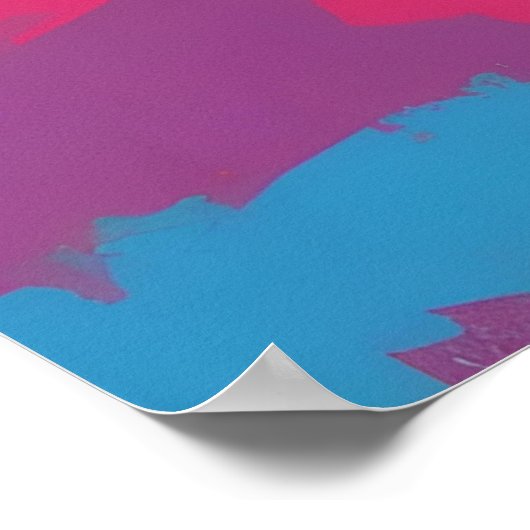 Levendige Pop Art Statue of Liberty Poster Wall Ar (Hoek)