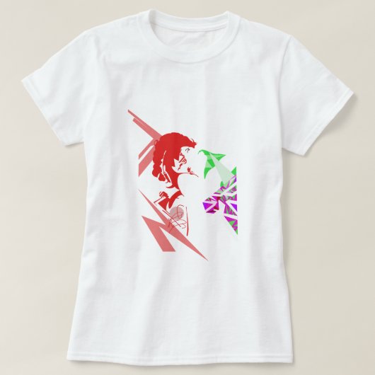 Levendige Pop Art T-shirts: Retro stijl T-shirt (Design voorkant)