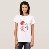 Levendige Pop Art T-shirts: Retro stijl T-shirt (Voorkant volledig)