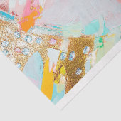 Levendige Pop Koningin Abstracte Kunst Decoupage Tissuepapier (Detail)