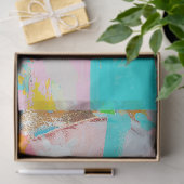 Levendige Pop Queen Abstracte Art Decoupage Tissuepapier (Geschenk)