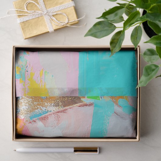 Levendige Pop Queen Abstracte Art Decoupage Tissuepapier (Geschenk)