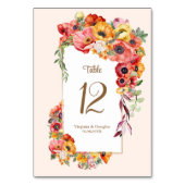 Levendige Poppies bruiloft Kaart (Voorkant)