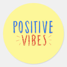 Levendige positieve vibes typografie