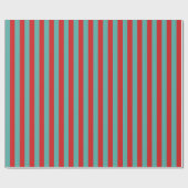 Levendige Postbox Zeemeermin Strepen Cadeaupapier (Vlak)