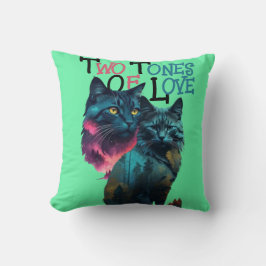 Levendige poten: Dual Cat Delight Kussen