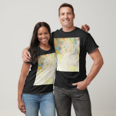 Levendige potloodtextuur: artistieke banner t-shirt (Unisex)